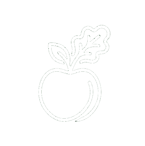 Fruits & Veggies Logo White